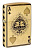 Зажигалка ZIPPO Ace of Skulls Design с покрытием 540 Tumbled Brass, латунь/сталь, золотистая, 38x13x57 мм
