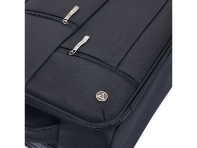 Чемодан TORBER СЕЙД, чёрный, нейлон 600D, 43,5 х 25 х 68 см, 56 л , размер M