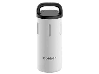 Вакуумный термос с керамическим покрытием бытовой, тм bobber, 590 мл. Артикул Bottle-590 Iced Water (белый) , размер 590 мл