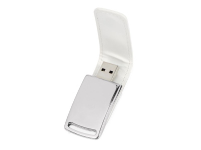 Флеш-карта USB 2.0 16 Gb с магнитным замком Vigo, белый/серебристый , размер 16ГБ