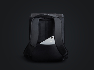 Водостойкий антикражный рюкзак Clickpack для ноутбука 15.6, черный