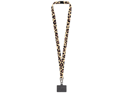 Ланъярд 2,5 см под сублимацию с большим карабином, замком обрыва и большим держателем для телефона из ПЭ