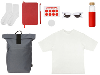 Welcome pack Welcome Aboard!, красный , размер XS-S