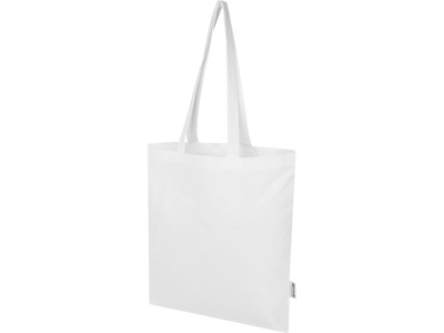 Мадрас Блэнд эко-сумка из переработанного хлопка GRS плотностью 140 г/м² объемом 7 л - Белый