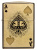 Зажигалка ZIPPO Ace of Skulls Design с покрытием 540 Tumbled Brass, латунь/сталь, золотистая, 38x13x57 мм
