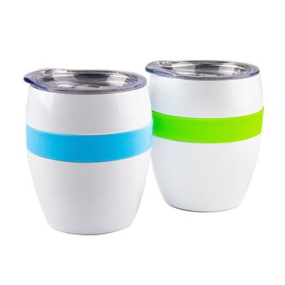 Термокружка LINE, белый/фиолетовый, сталь, 300 мл