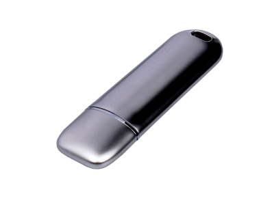 Металлическая флешка со сканером отпечатков пальцев в подарочной упаковке на 128 Гб, серебристый , размер 128Gb