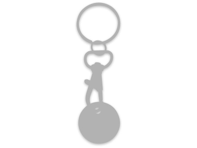 Rory брелок для ключей с монетой для тележки, синий