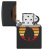 Зажигалка ZIPPO Colorblock с покрытием Black Matte, латунь/сталь, черная, 38x13x57 мм