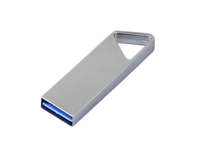 USB 2.0-флешка на 4 Гб с мини чипом, компактный дизайн, отверстие треугольной формы для цепочки , размер 4ГБ