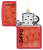 Зажигалка ZIPPO Made in USA Design с покрытием Red Matte, латунь/сталь, красная, 38x13x57 мм