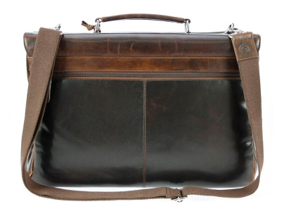 Портфель BUGATTI РОМАНО | ROMANO 15'', коричневый, натуральная воловья кожа, 43х13х32 см