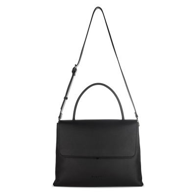 Сумка женская BUGATTI ИЛЬВА | ILVA, черная, полиуретан, 35,5х15х28,5 см