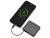 Внешний аккумулятор со встроенным кабелем USB-C Дэнси, 5000 мАч, черный