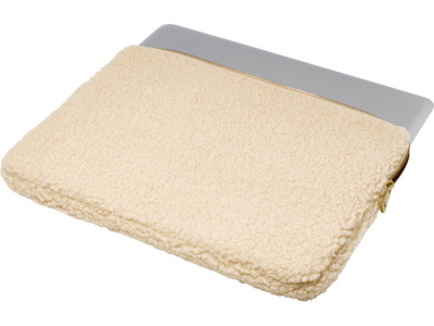 Шерпа чехол для 13-дюймового ноутбука объемом 2 л из шерпы, переработанной по стандарту GRS, бежевый