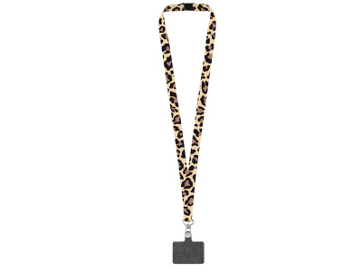 Ланъярд 2,5 см под сублимацию с трендовым карабином, замком обрыва и большим держателем для телефона из ПЭ