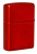 Зажигалка ZIPPO Classic с покрытием Metallic Red, латунь/сталь, красная, матовая, 38x13x57 мм