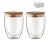 Набор из 2 стаканов прозрачный