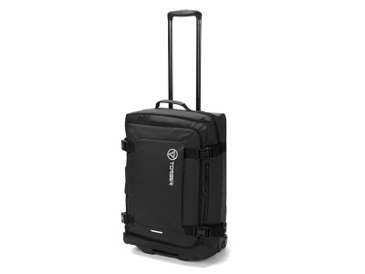 Сумка на колесах TORBER РИТМ, чёрный, полиэстер 900D с PU покрытием, 60 х 38 х 25,5 см, 57 л , размер M