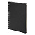 Блокнот на двойной пружине HELIX, 143 х 205 мм, черный с белым, блок в линейку