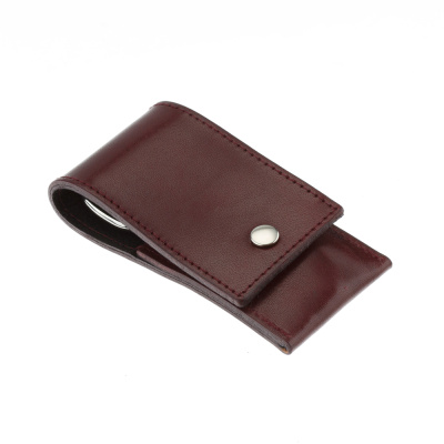 Маникюрный набор YES, 3 пр. Футляр: натуральная кожа, цвет бордово-красный