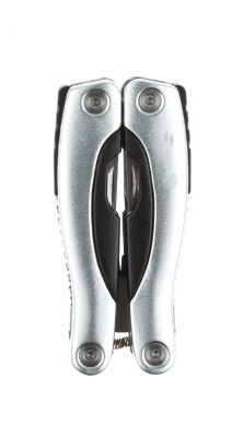 Мультитул Stinger, 100x50 мм, 15 функций, сталь/алюминий/пластик, серебристый, в нейлоновом чехле