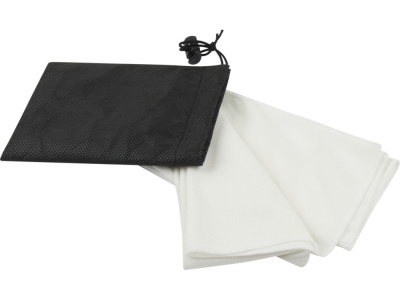 Lucas спортивное полотенце из переработанного полиэстера 30х80 см - Белый , размер S