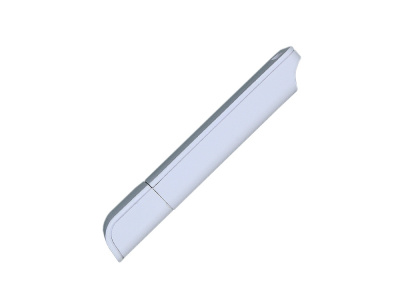 Флешка прямоугольной формы, оригинальный дизайн, двухцветный корпус, 64 Гб, белый , размер 64ГБ