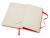 Записная книжка Moleskine Classic (в линейку) в твердой обложке, Pocket (9x14см), красный , размер A6