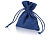 Мешочек подарочный, лен, малый, темно-синий