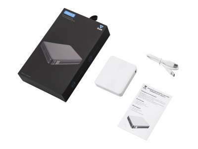 Внешний аккумулятор Brick 5 с быстрой зарядкой PD, 5000 мАч, белый , размер 5000 mAh