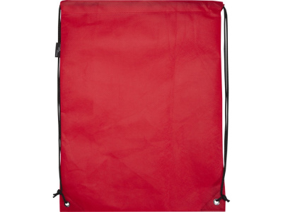 Рюкзак-мешок  на шнурке Evergreen из переработанного нетканого материала, красный