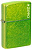 Зажигалка ZIPPO Logo с покрытием Lurid™, латунь/сталь, зеленая, глянцевая, 38x13x57 мм