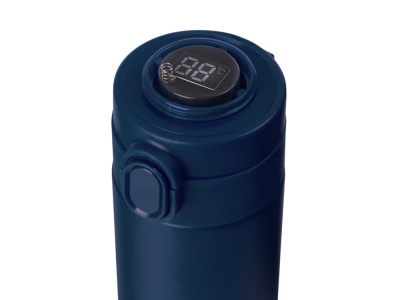 Вакуумная термокружка Waterline с медной изоляцией Bravo, 400 мл, тубус, темно-синий