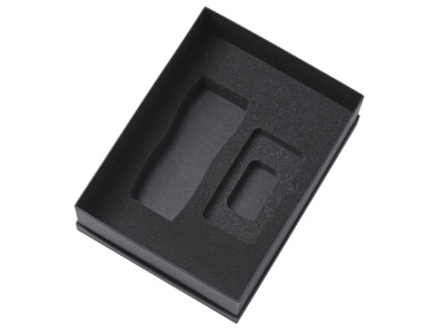 Подарочный набор c вакуумной термокружкой и повербанком С1, серый , размер 5000 mAh