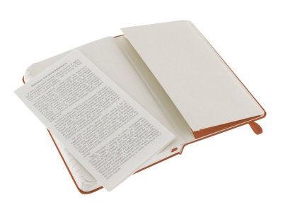 Записная книжка Moleskine Classic (в линейку) в твердой обложке, Pocket (9x14см), оранжевый коралл , размер A6