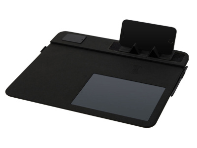Многофункциональный коврик для мыши Multi Pad с беспроводной зарядкой и LCD экраном, 10 Вт, черный
