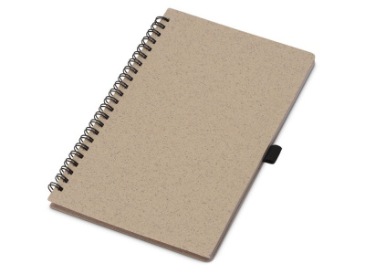 Блокнот А5 Toledo M, бежевый + ручка шариковая Pianta из пшеничной соломы, бежевый , размер A5