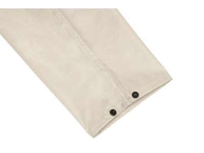 Длинный дождевик Lanai  из полиэстера со светоотражающей тесьмой, молочный , размер XL-2XL