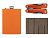 Набор с мультитулом и фляжкой Путешественник 2.0., оранжевый