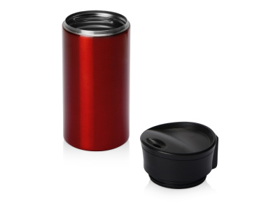 Вакуумная термокружка с кнопкой Upgrade, Waterline, тубус, красный