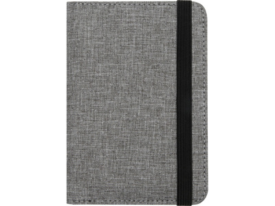 Ross Держатель паспорта с RFID-защитой из переработанного PET-пластика, сертифицированного согласно GRS - Серый яркий