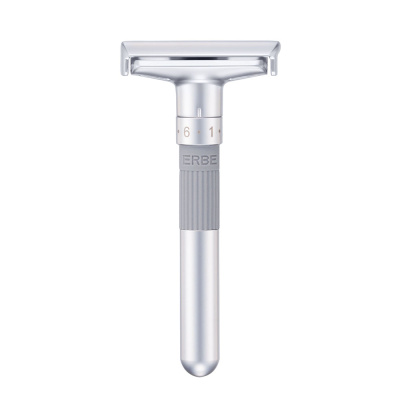 Станок Т-образный для бритья ERBE «Sensus», нержавеющая сталь, хромированное покрытие, сатинированный, серебристый цвет, в картонной коробке