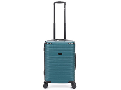 Чемодан TORBER ОНЕГА, зелёный, ABS-пластик, 59,5 х 39,5 х 24 см, 46 л , размер S