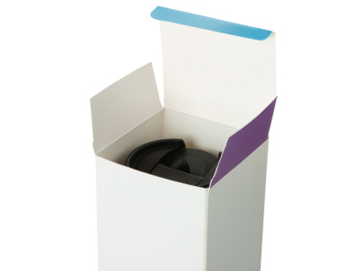 Термокружка Double wall mug C1, soft touch, 350 мл, темно-синий (Р)