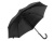 Зонт-трость Reviver с куполом из переработанного пластика, черный