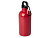 Одностенная бутылка для воды с карабином Oregon, изготовленная из нержавеющей стали, сертифицированной по стандарту RCS, объемом 400 мл - Красный