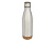 Бутылка для воды Cove из нержавеющей стали с двойными стенками и вакуумной изоляцией, объемом 500 мл, с пробковыми деталями - Matted silver