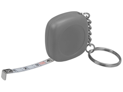 Брелок-рулетка 1м Block, серый