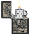 Зажигалка ZIPPO Gory Tattoo с покрытием Black Matte, латунь/сталь, черная, матовая, 38x13x57 мм